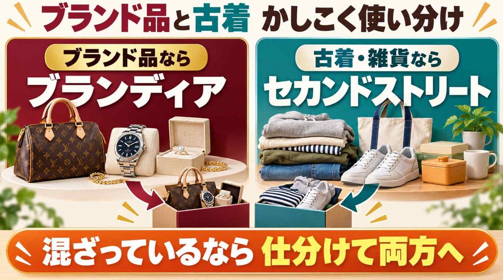 まとめ：ブランド品はブランディア、古着はセカンドストリートで使い分けよう