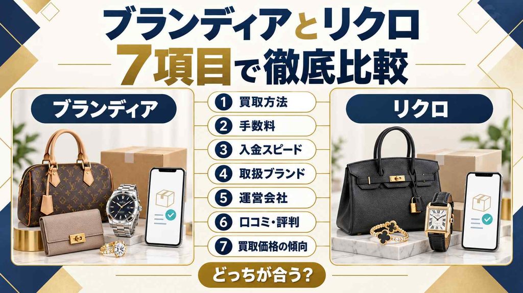 ブランディアとリクロを7項目で比較!どっちがいいか違いを解説