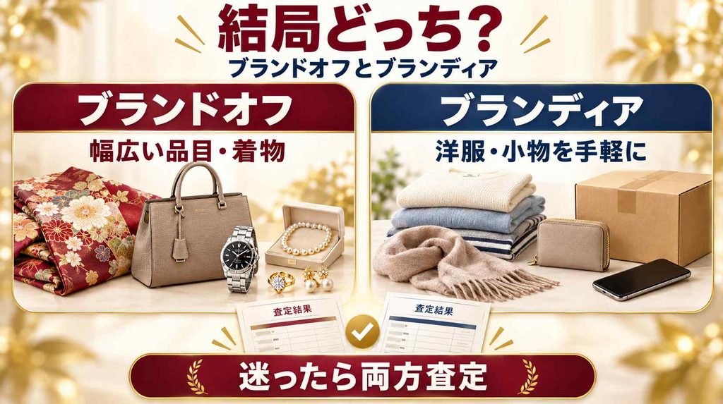 結局どっち？ ブランドオフとブランディアを比較した違いと選び方