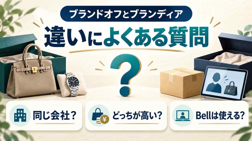 ブランドオフとブランディアの違いによくある質問