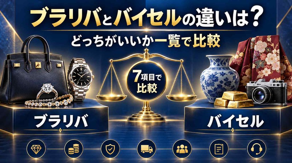 ブラリバとバイセルの違いは？どっちがいいか一覧で比較
