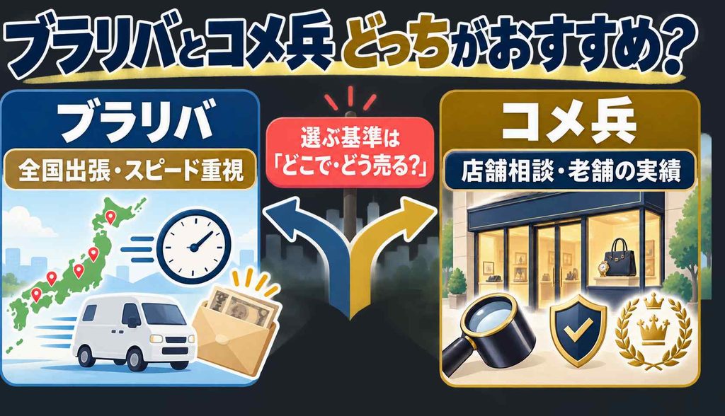 結論！ ブラリバとコメ兵の違いを比較、どっちがおすすめ？