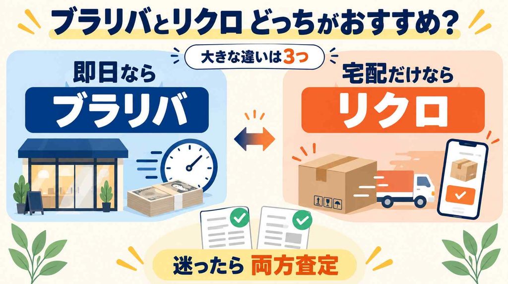 結論:ブラリバとリクロの違いを比較! どっちがおすすめか