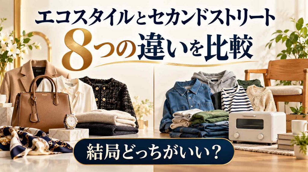 エコスタイルとセカンドストリートの違いを8つ比較したら、結局どっちがいいの？