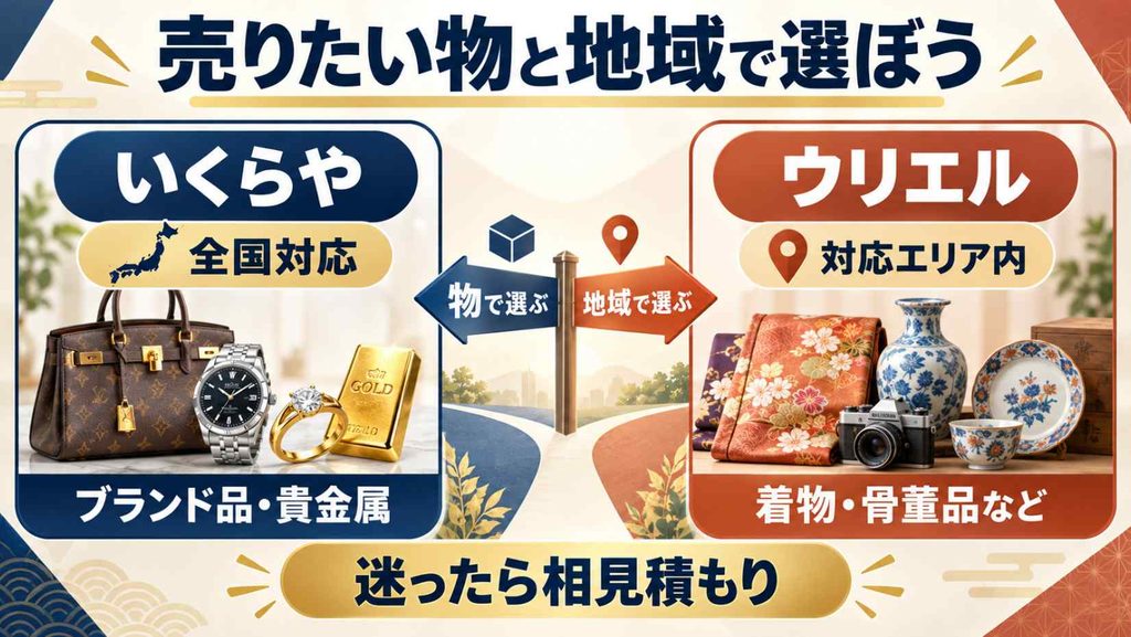 まとめ:いくらやとウリエルの違いで売り先を選ぼう