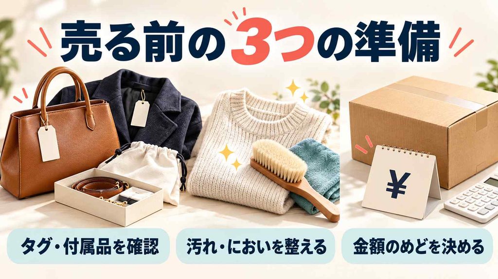 出す前にやっておくこと：タグ・付属品・宅配の段取り