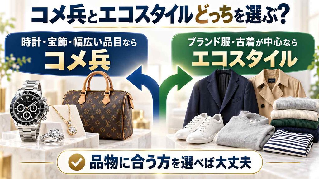 まとめ：コメ兵とエコスタイルの違いを比較して、どっちを選ぶ