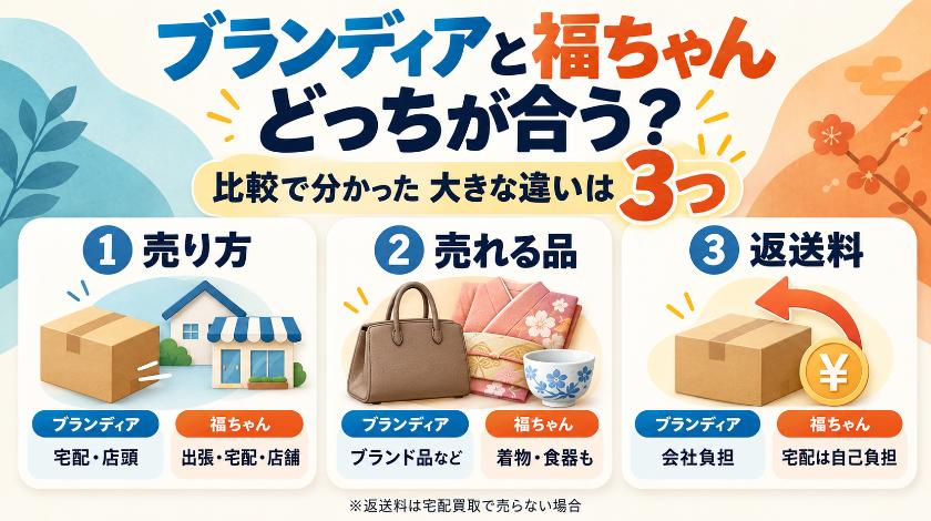 ブランディアと福ちゃんはどっち?比較で分かった大きな違いは3つ