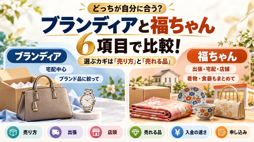 ブランディアと福ちゃんを6項目で比較!どっちが合うか違いを並べてみた