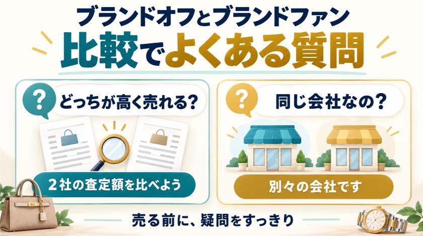 ブランドオフとブランドファンの比較でよくある質問
