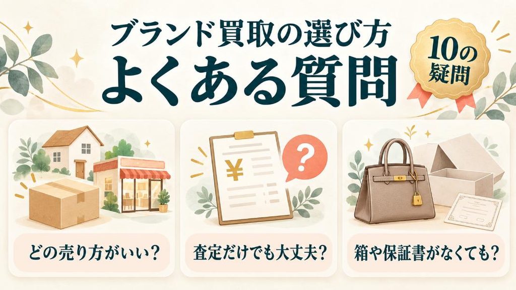 ブランド買取の選び方でよくある質問